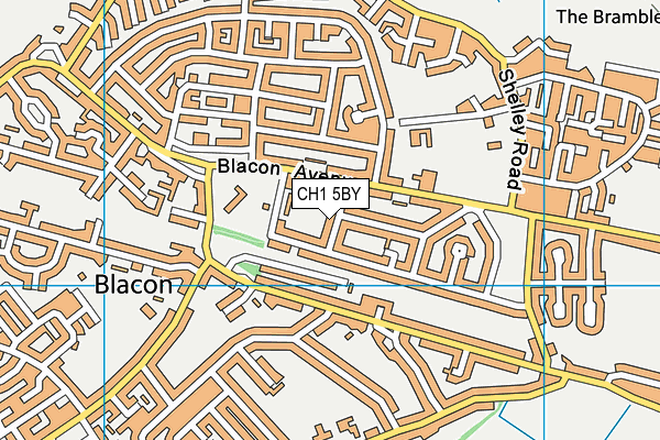CH1 5BY map - OS VectorMap District (Ordnance Survey)