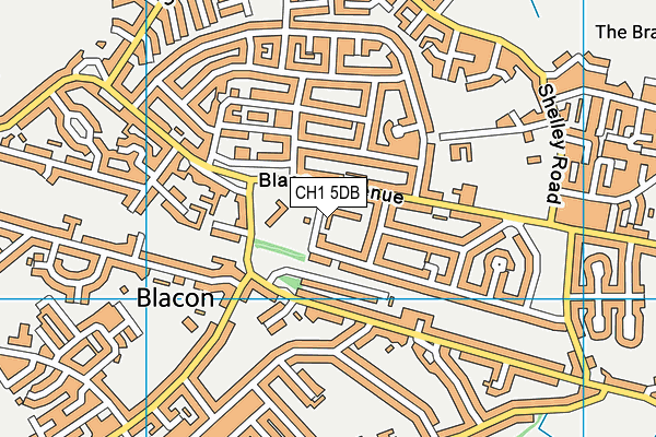 CH1 5DB map - OS VectorMap District (Ordnance Survey)