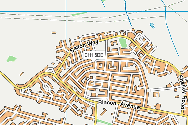 CH1 5DE map - OS VectorMap District (Ordnance Survey)