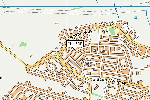 CH1 5DF map - OS VectorMap District (Ordnance Survey)