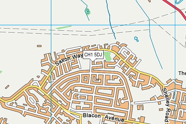 CH1 5DJ map - OS VectorMap District (Ordnance Survey)