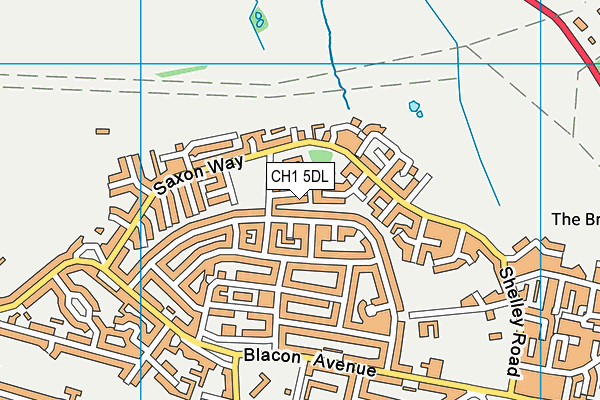 CH1 5DL map - OS VectorMap District (Ordnance Survey)