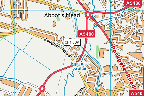 CH1 5DP map - OS VectorMap District (Ordnance Survey)