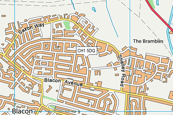 CH1 5DQ map - OS VectorMap District (Ordnance Survey)