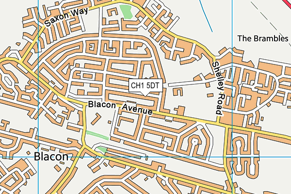 CH1 5DT map - OS VectorMap District (Ordnance Survey)