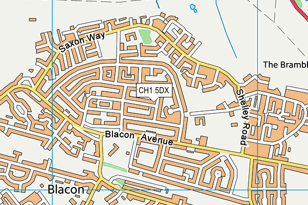 CH1 5DX map - OS VectorMap District (Ordnance Survey)