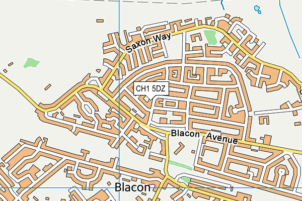 CH1 5DZ map - OS VectorMap District (Ordnance Survey)