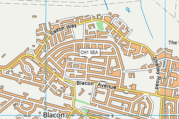 CH1 5EA map - OS VectorMap District (Ordnance Survey)