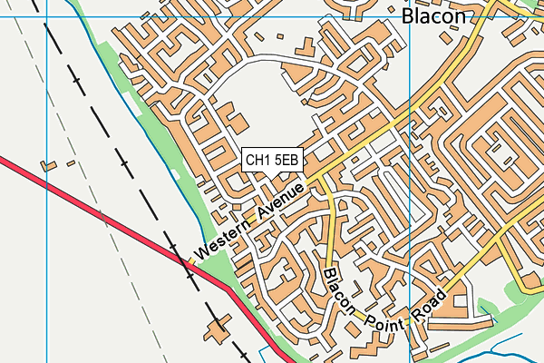 CH1 5EB map - OS VectorMap District (Ordnance Survey)