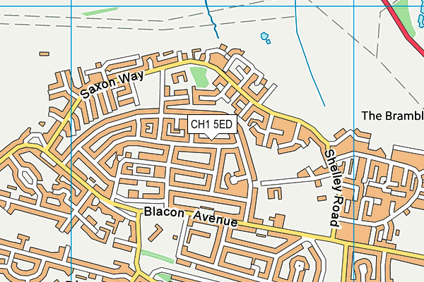 CH1 5ED map - OS VectorMap District (Ordnance Survey)