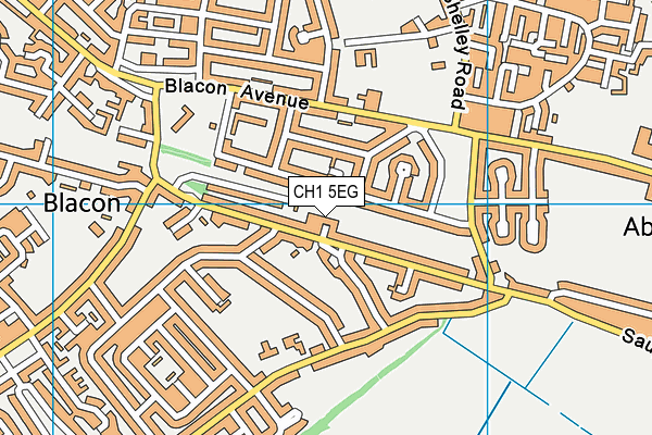 CH1 5EG map - OS VectorMap District (Ordnance Survey)