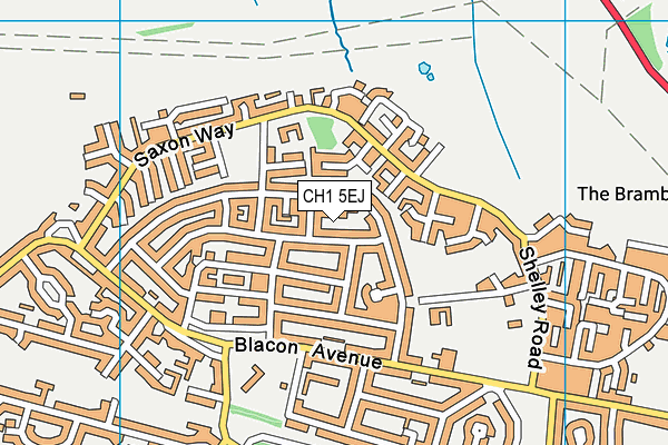 CH1 5EJ map - OS VectorMap District (Ordnance Survey)