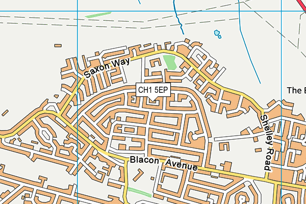 CH1 5EP map - OS VectorMap District (Ordnance Survey)