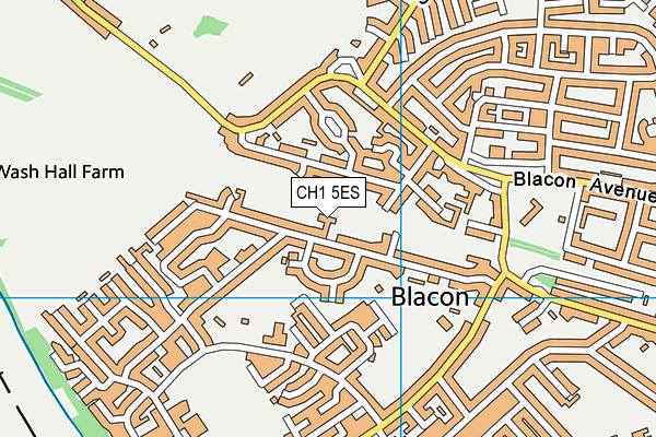 CH1 5ES map - OS VectorMap District (Ordnance Survey)