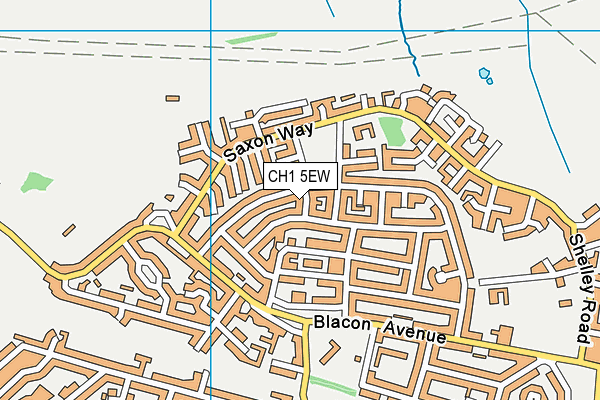 CH1 5EW map - OS VectorMap District (Ordnance Survey)