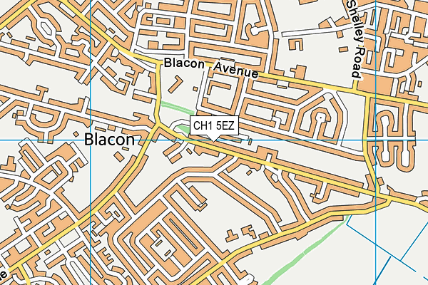 CH1 5EZ map - OS VectorMap District (Ordnance Survey)