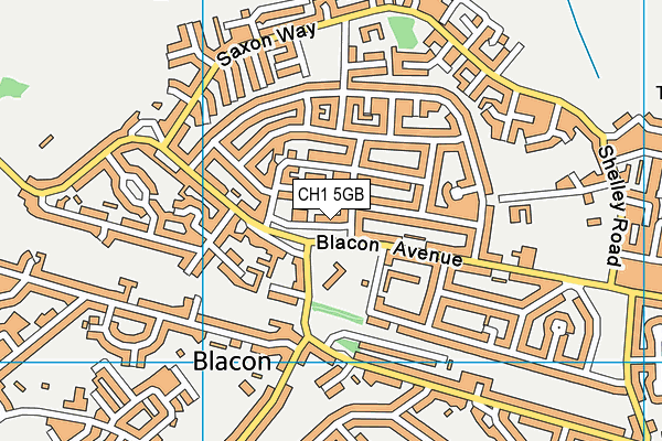 CH1 5GB map - OS VectorMap District (Ordnance Survey)