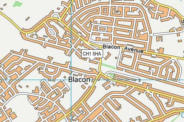 CH1 5HA map - OS VectorMap District (Ordnance Survey)