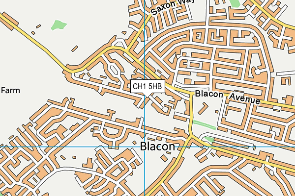 CH1 5HB map - OS VectorMap District (Ordnance Survey)
