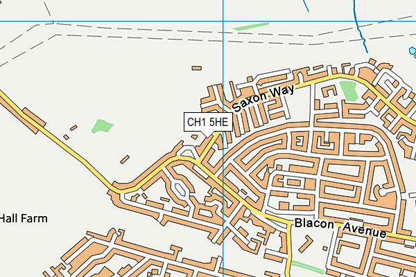 CH1 5HE map - OS VectorMap District (Ordnance Survey)