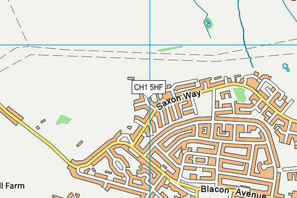 CH1 5HF map - OS VectorMap District (Ordnance Survey)