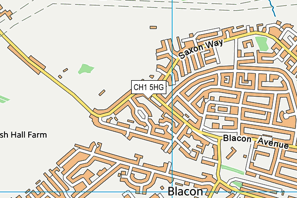 CH1 5HG map - OS VectorMap District (Ordnance Survey)