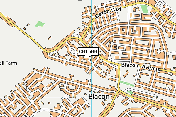 CH1 5HH map - OS VectorMap District (Ordnance Survey)