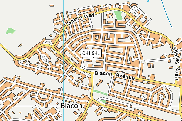 CH1 5HL map - OS VectorMap District (Ordnance Survey)