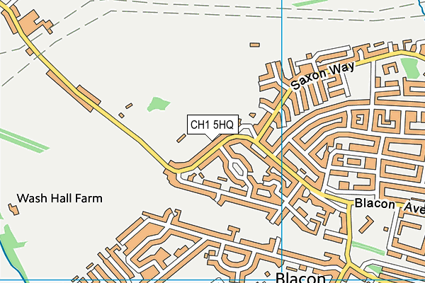 CH1 5HQ map - OS VectorMap District (Ordnance Survey)
