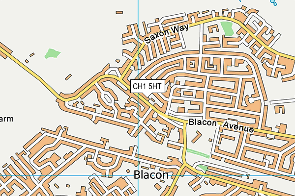 CH1 5HT map - OS VectorMap District (Ordnance Survey)