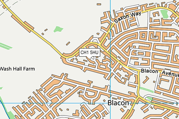 CH1 5HU map - OS VectorMap District (Ordnance Survey)