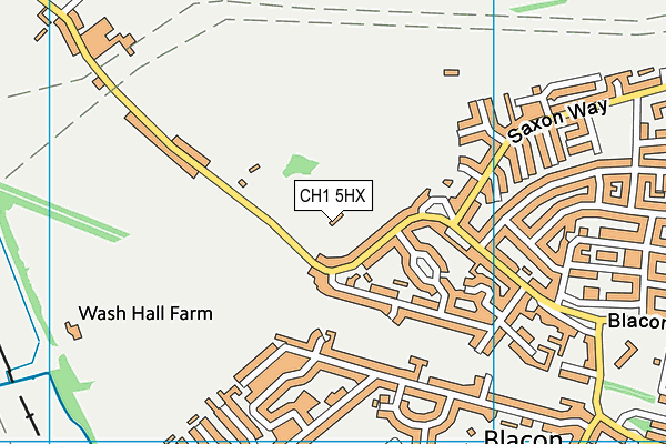 CH1 5HX map - OS VectorMap District (Ordnance Survey)