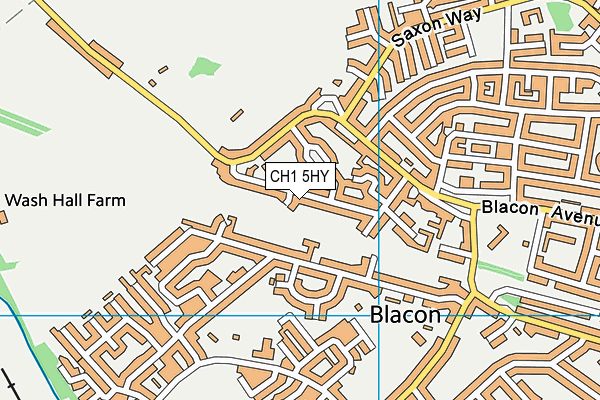 CH1 5HY map - OS VectorMap District (Ordnance Survey)