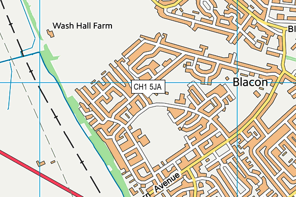 CH1 5JA map - OS VectorMap District (Ordnance Survey)
