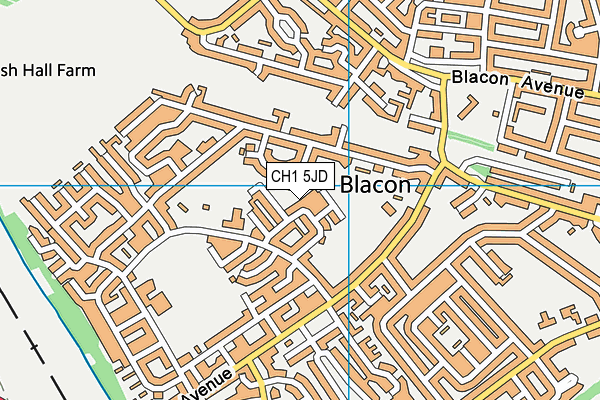 CH1 5JD map - OS VectorMap District (Ordnance Survey)