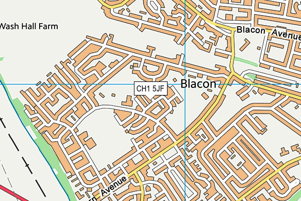 CH1 5JF map - OS VectorMap District (Ordnance Survey)