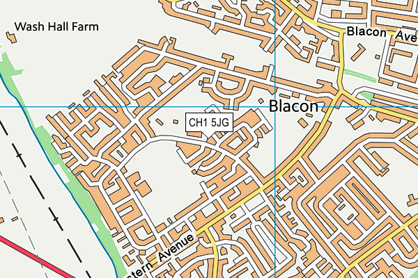 J H Godwin Primary School map (CH1 5JG) - OS VectorMap District (Ordnance Survey)