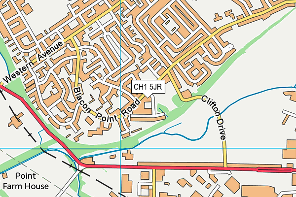 CH1 5JR map - OS VectorMap District (Ordnance Survey)