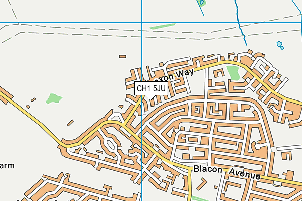 CH1 5JU map - OS VectorMap District (Ordnance Survey)