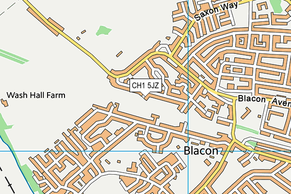 CH1 5JZ map - OS VectorMap District (Ordnance Survey)