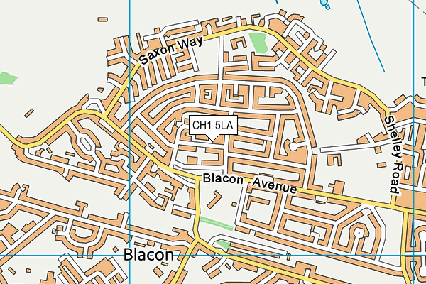 CH1 5LA map - OS VectorMap District (Ordnance Survey)