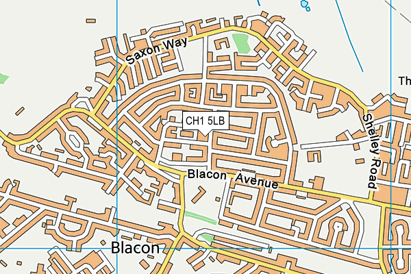 CH1 5LB map - OS VectorMap District (Ordnance Survey)