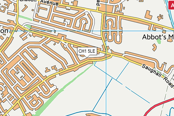 CH1 5LE map - OS VectorMap District (Ordnance Survey)