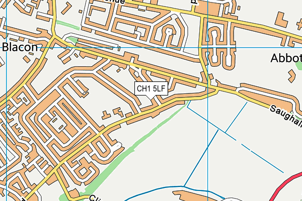 CH1 5LF map - OS VectorMap District (Ordnance Survey)