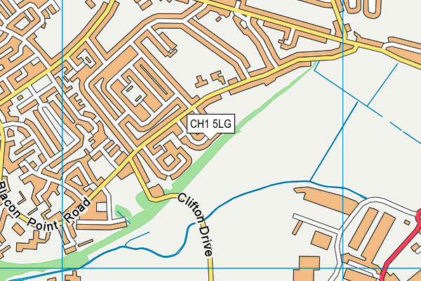 CH1 5LG map - OS VectorMap District (Ordnance Survey)