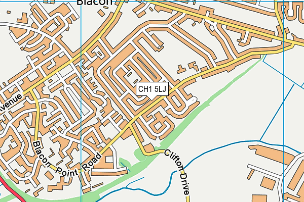 CH1 5LJ map - OS VectorMap District (Ordnance Survey)