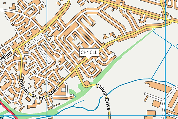 CH1 5LL map - OS VectorMap District (Ordnance Survey)