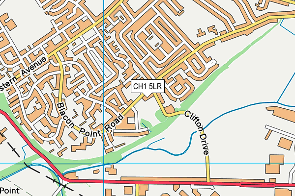 CH1 5LR map - OS VectorMap District (Ordnance Survey)