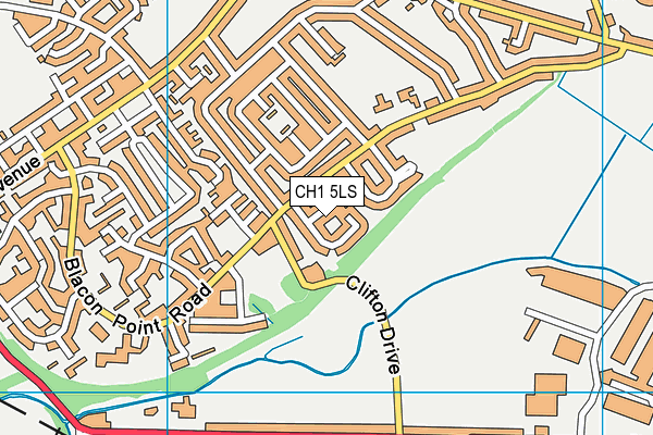 CH1 5LS map - OS VectorMap District (Ordnance Survey)