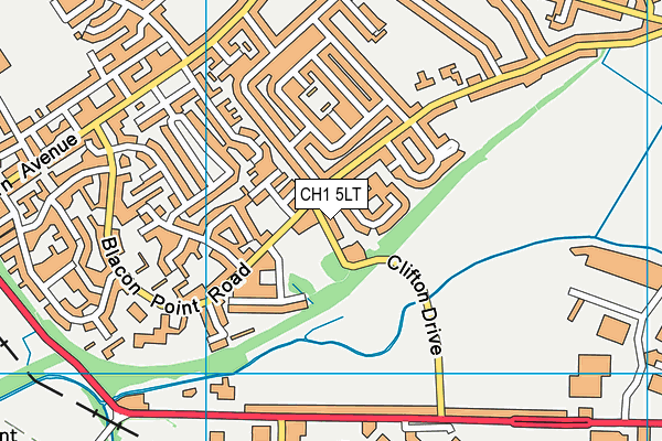 CH1 5LT map - OS VectorMap District (Ordnance Survey)